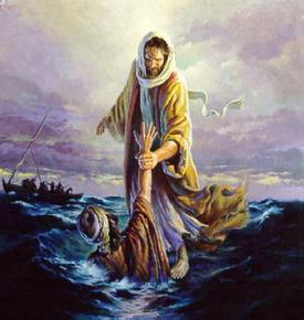 Jesus on water